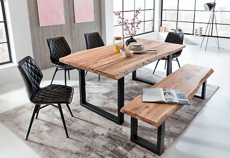 Home affaire Esstisch »Tristan«, mit Baumkante günstig online kaufen