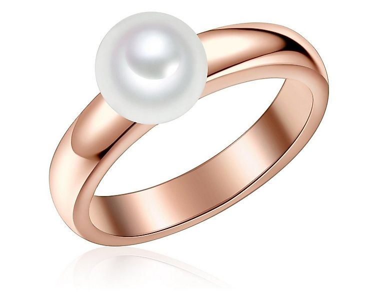 Valero Pearls Silberring roségold, mit Süßwasser-Zuchtperlen günstig online kaufen
