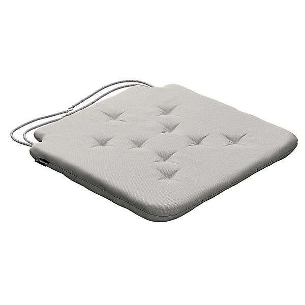 Stuhlkissen Christoph mit Bindeschnur, hellgrau, 42 x 41 x 3,5 cm, Etna (70 günstig online kaufen