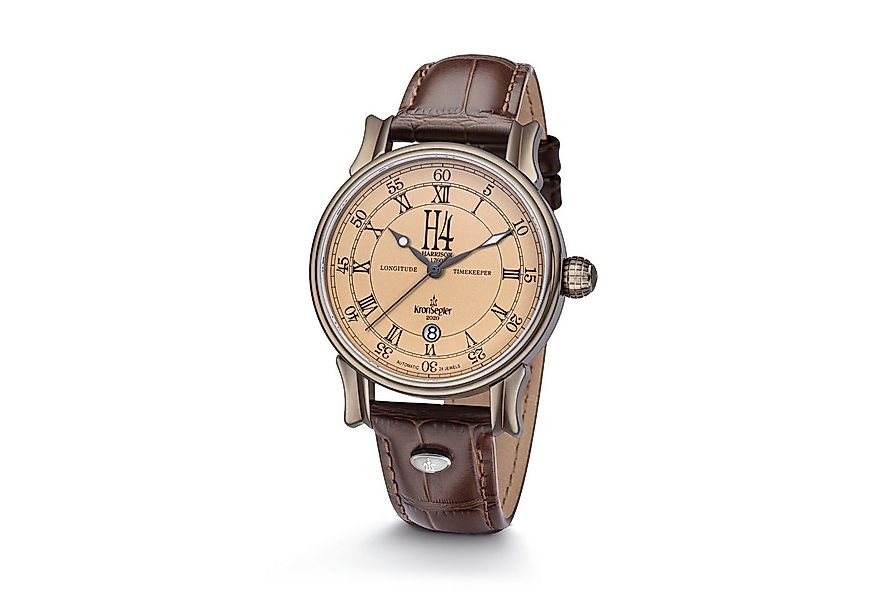 Kronsegler Automatikuhr H4 Longitude Timekeeper Herrenuhr mit Lederband günstig online kaufen