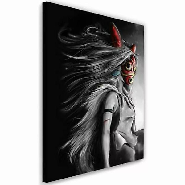 FEEBY® Kunst rote Maske Manga Leinwandbilder bunt Gr. 40 x 60 günstig online kaufen