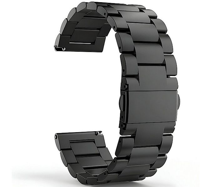 SmartUP Smartwatch-Armband 18mm / 20mm / 22mm Stegbreite Metall Gliederarmb günstig online kaufen