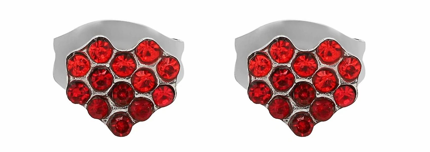 Adelia´s Paar Ohrhänger "Damen Ohrringe – Ohrstecker aus Edelstahl mit Stra günstig online kaufen