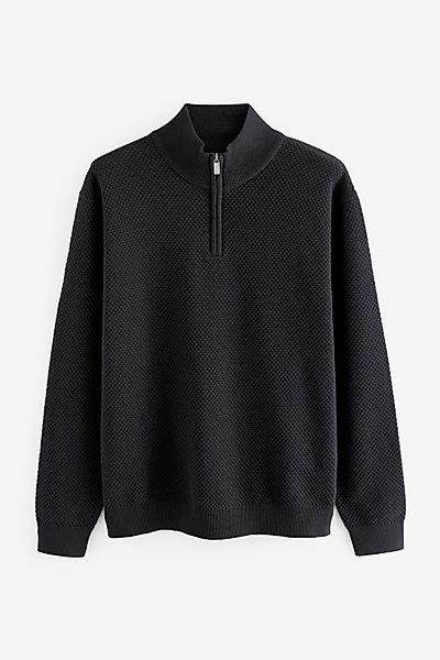 Next Troyer Strukturierter Regular Fit Troyer günstig online kaufen