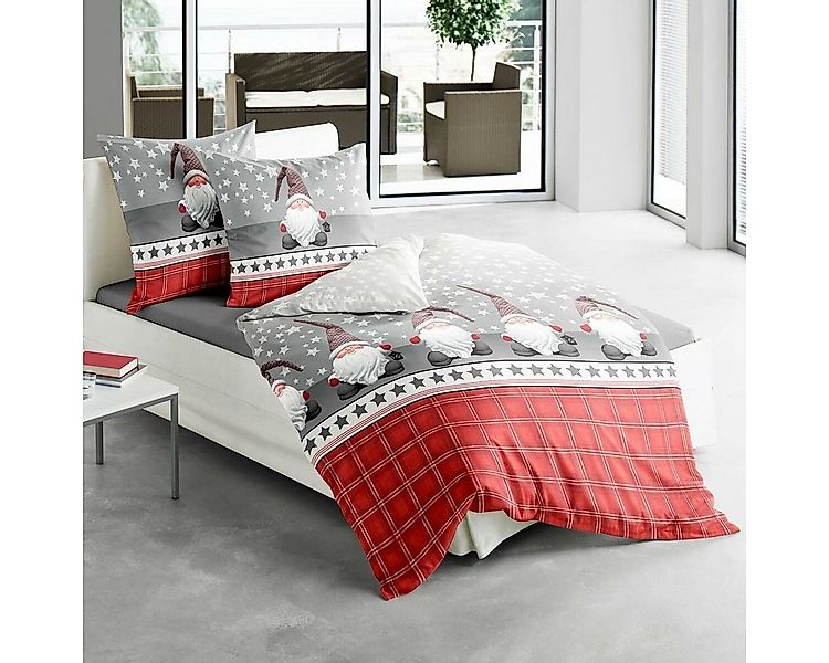TRAUMSCHLAF Bettwäsche Wichtelmännchen, Biber, 2 teilig, Winterwäsche in we günstig online kaufen