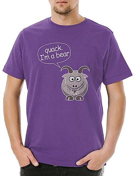 Urban Backwoods Print-Shirt I'm A Bear Herren T-Shirt Modern Bär Ziege Fros günstig online kaufen