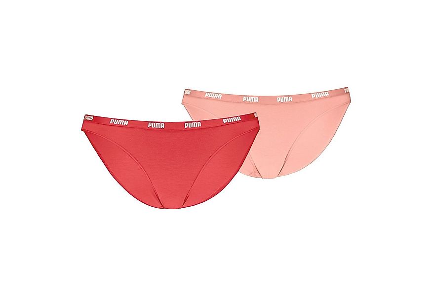 PUMA Bikinislip Bikini Slips (2-St., 2 Stück) mit Umlaufenden Markenlogo am günstig online kaufen