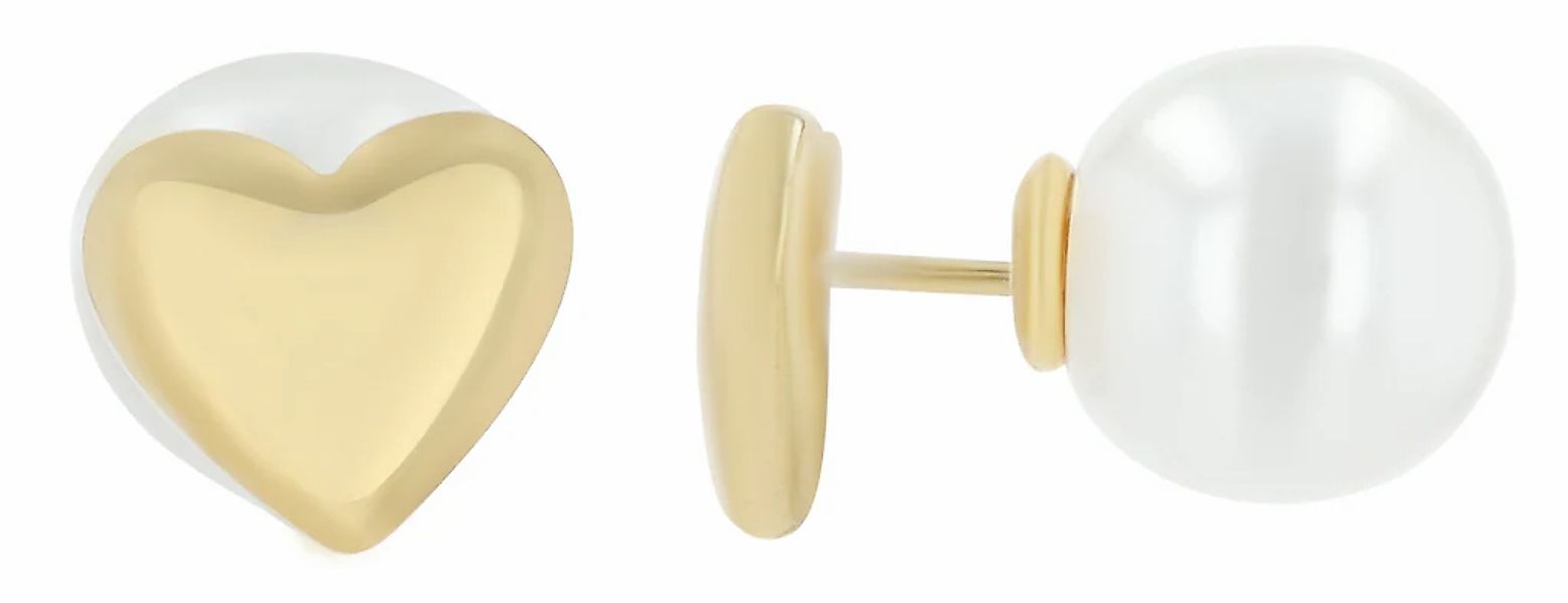 Adelia´s Paar Ohrhänger "Damen Ohrringe – Ohrstecker Herz aus Edelstahl mit günstig online kaufen