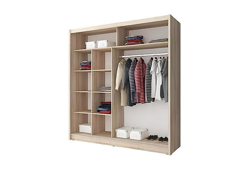 Xlmoebel Bett Neu 200cm Garderoben-Mehrzweckschrank Regal Aufbewahrungssyst günstig online kaufen