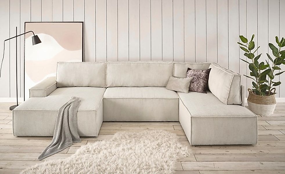 Home affaire Wohnlandschaft »SHERWOOD U-Form, 329 cm - OTTO. Verlässliche Q günstig online kaufen