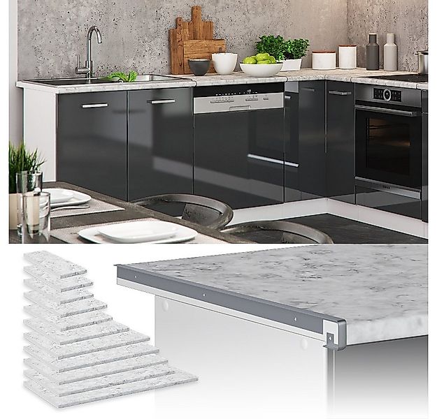 Vicco Unterschrank R-Line, Marmor Weiß, 120 cm günstig online kaufen