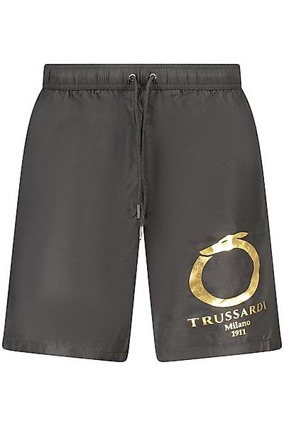 Trussardi 5-Pocket-Hose Herren Kurze Hose Schwarz mit Kordelzug und Logopri günstig online kaufen