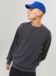 Jack & Jones Sweatshirt "JJECHARGE FADED SWEAT CREW NECK NOOS" mit Rippbünd günstig online kaufen