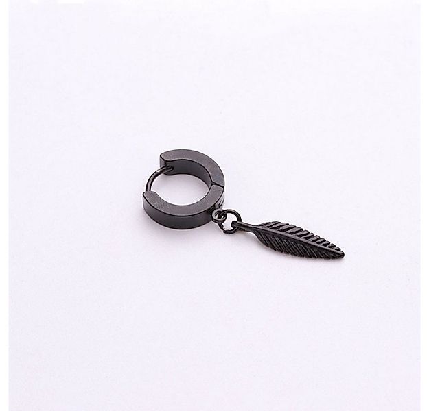 Eyecatcher Paar Ohrstecker Ohrringe mit hängender Feder oder Kreuz Creolen günstig online kaufen