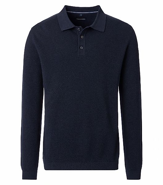 CASAMODA Langarm-Poloshirt "CASAMODA Polo-Shirt Langarm uni" günstig online kaufen