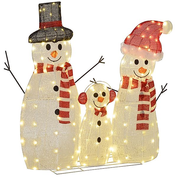 Outsunny 148er LED Schneemann,  Weihnachtsdeko in warmweiß, Weihnachtsbeleu günstig online kaufen