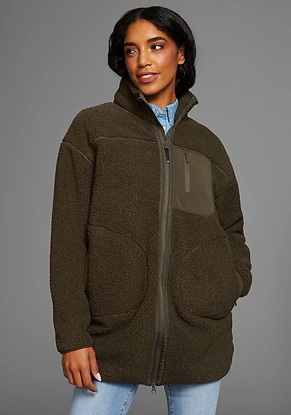 Polarino Fleecejacke, Oversize, atmungsaktiv, schnell trocknend günstig online kaufen