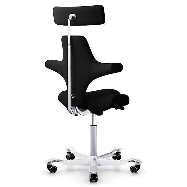 HAG CAPISCO 8107 | Stoff Xtreme Schwarz | Gestell Silber | Nackenstütze günstig online kaufen