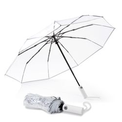 Coonoor Taschenregenschirm Vollautomatischer transparenter Regenschirm, tra günstig online kaufen