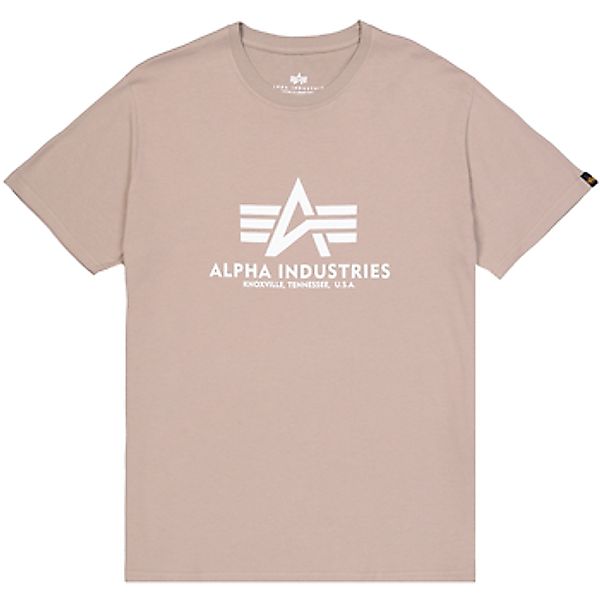 Alpha Industries  T-Shirts & Poloshirts Basic T-Shirt - vintage sand günstig online kaufen