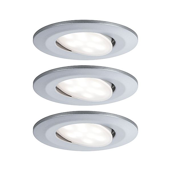 Paulmann "LED Einbauleuchte Calla Basisset schwenkbar IP65 rund 90mm 30° 3x günstig online kaufen
