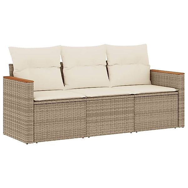 vidaXL Gartenlounge-Set 3-tlg. Garten-Sofagarnitur mit Kissen günstig online kaufen