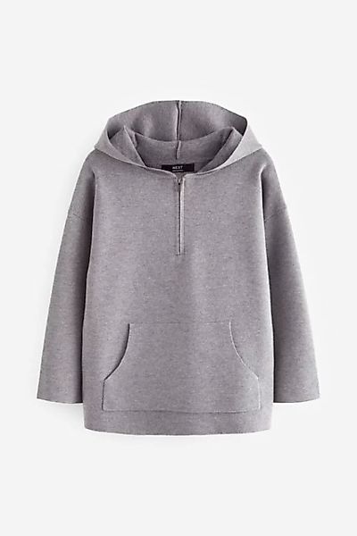 Next Kapuzenpullover Strick-Hoodie mit RV-Kragen (1-tlg) günstig online kaufen