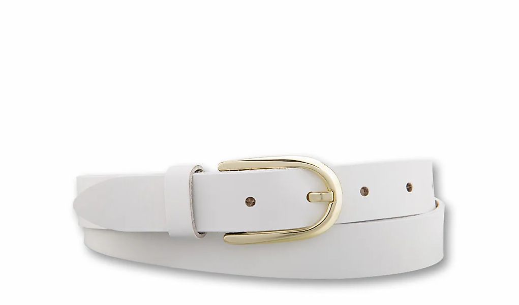 BERND GÖTZ Ledergürtel "Ledergürtel im schmalen Stil mit Goldschließe" günstig online kaufen