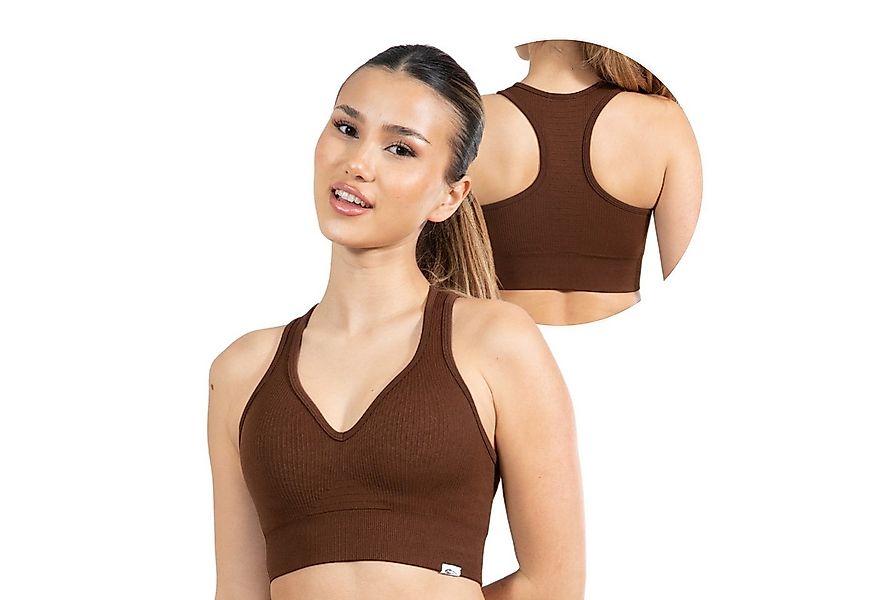 Smilodox Sport-BH Amaze Pro, Seamless Sport Bra Gerippter Stoff Fitness Yog günstig online kaufen