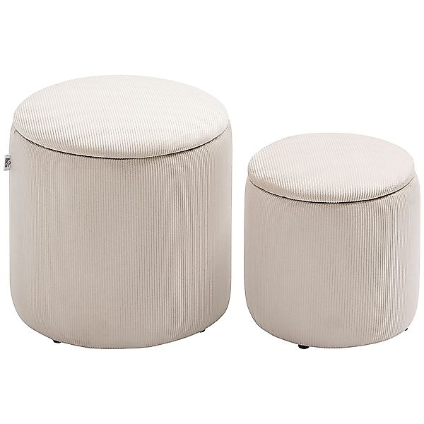 HOMCOM Sitzhocker Ottomane mit Stauraum (Fußhocker günstig online kaufen