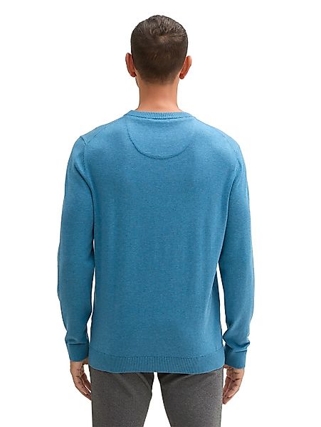 Tom Tailor Herren Rundhals Pullover BASIC CREWNECK KNIT - Relaxed Fit günstig online kaufen