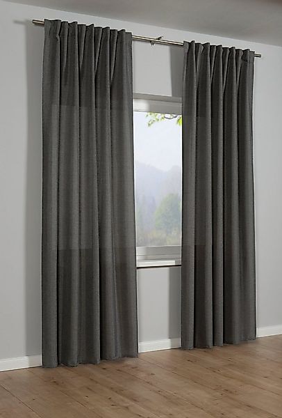 GARDINIA Gardine Schal mit Gardinenband Strukturdeko (1 St), verdeckte Schl günstig online kaufen