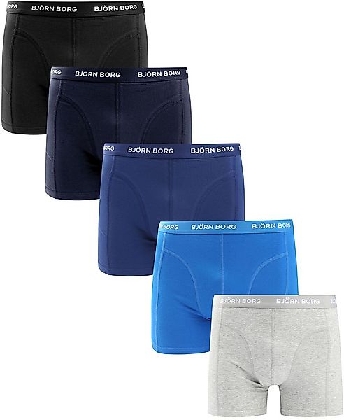 Bjorn Borg Boxers Cotton Stretch 5-Pack Blau grau - Größe XXL günstig online kaufen