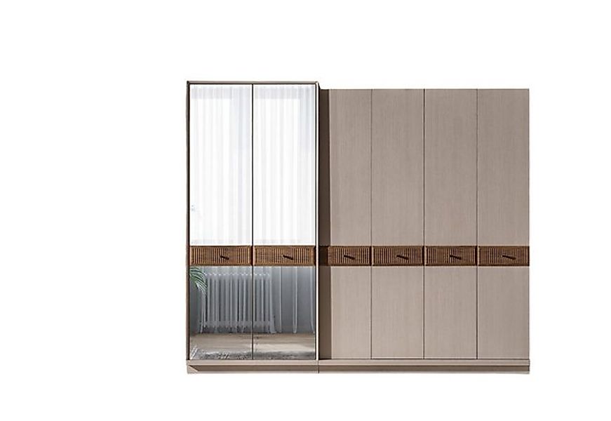 Xlmoebel Kleiderschrank Eleganter Garderobenschrank Zeitgemäßer Glasvitrine günstig online kaufen