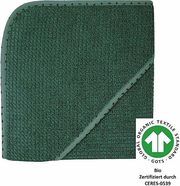 Wörner Kapuzenhandtuch "at home pinie Kapuzenbadetuch 80/80" Strick-Optik günstig online kaufen