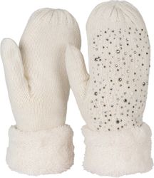 styleBREAKER Fäustlinge Strickhandschuhe Fäustlinge mit Strass günstig online kaufen
