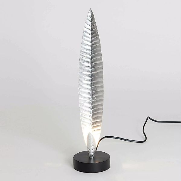 Tischleuchte Penna silber Höhe 38 cm günstig online kaufen