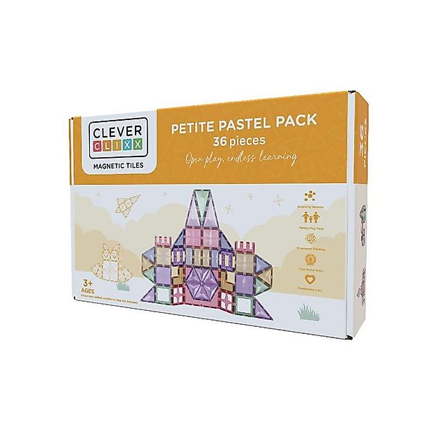 Cleverclixx Cleverclixx Kompakt-Bausatz in Pastellfarben 36 Teile Magnetspi günstig online kaufen
