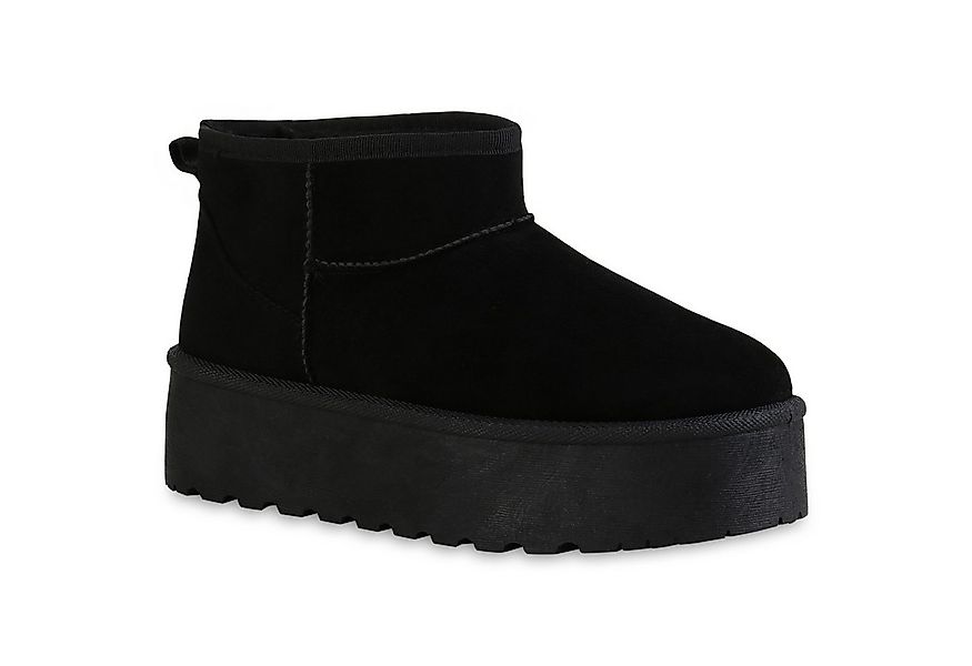 VAN HILL 840485 Plateaustiefelette Damen Warm Gefütterte Plateau Boots Stie günstig online kaufen