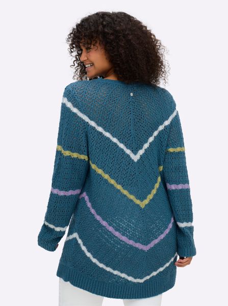 Sheego Strickpullover Ajourpullover günstig online kaufen