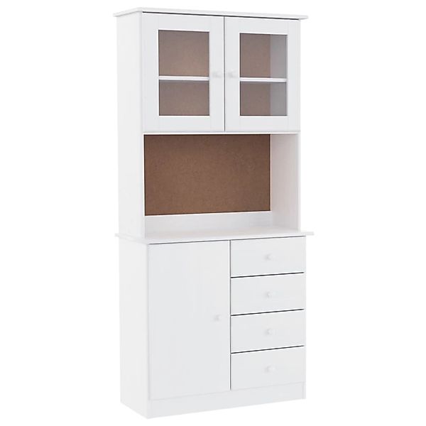 vidaXL Highboard ALTA Weiß 77x35x165 cm Massivholz Kiefer 3187772 günstig online kaufen