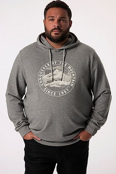 Men Plus Sweatshirt Men+ Hoodie Sweat Kapuze Brustprint bis 8 XL günstig online kaufen