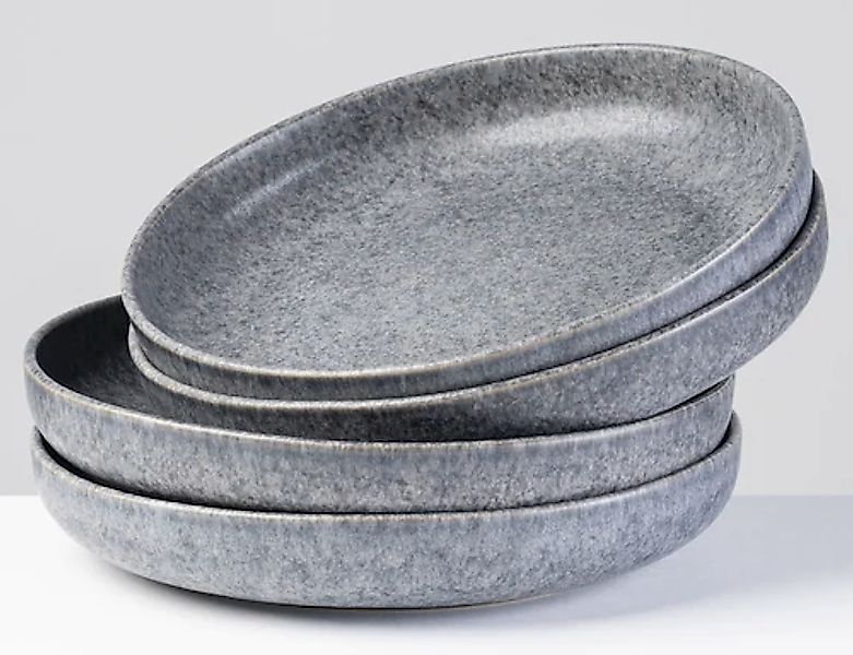 gipfelstück Suppenteller »Moos'n'Stein« Scandi-Style, glänzende Reaktivglas günstig online kaufen