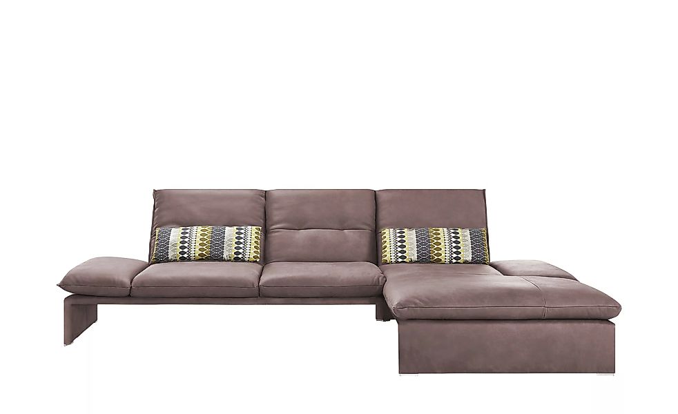 KOINOR Leder-Ecksofa  Humfrey - rosa/pink - 93 cm - Polstermöbel > Sofas > günstig online kaufen