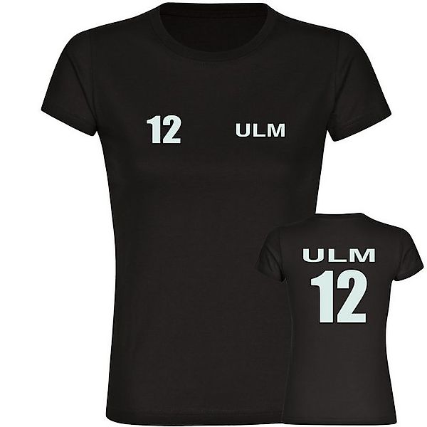 multifanshop T-Shirt Damen Ulm - Trikot Nummer 12 - Frauen günstig online kaufen