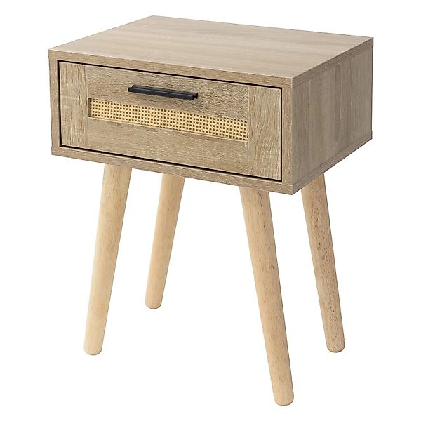 ML-Design Nachttisch mit 1 Schublade 40x50,5x30 cm Eiche Optik Schrank günstig online kaufen