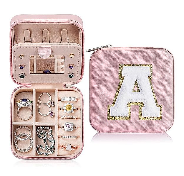 Coonoor Schmuckkasten Kleine Schmuckschatulle,Mini-Reise-Schmuck-Aufbewahru günstig online kaufen