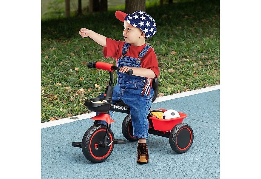 AIYAPLAY Dreirad Kinderdreirad Kinderfahrrad mit Beckengurt Pedalen, Fahrra günstig online kaufen