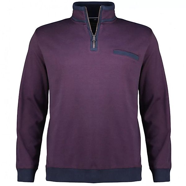 CASA MODA Sweatshirt im Troyer-Stil aus Premium-Baumwolle günstig online kaufen