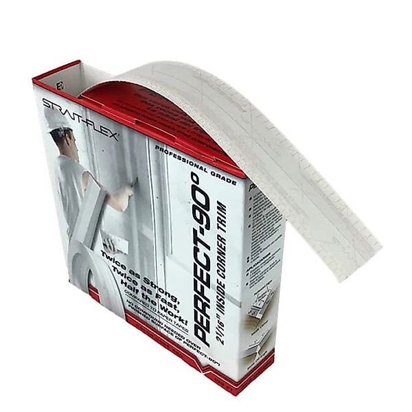 Strait-Flex Kantenprofil Perfect 90 Grad Rolle 30,5m Papier Weiß günstig online kaufen